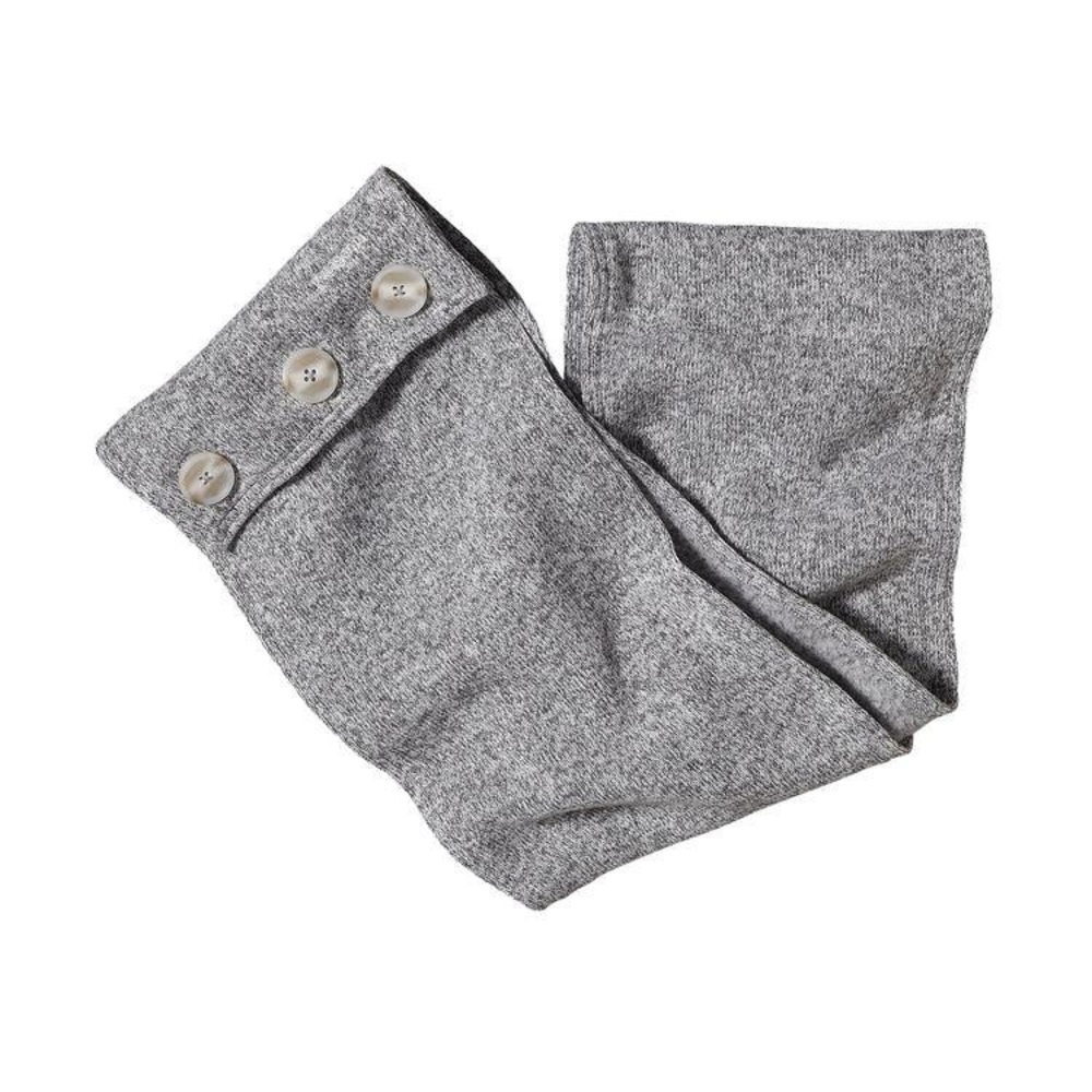 Like new Patagonia Gray Knit Scarf with Button Detail